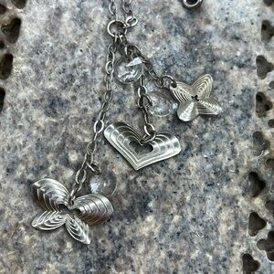 Roberto Magi 17” Italian Oval Link Chain Necklace 925 Sterling Silver Y Drop